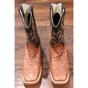 J.B. Dillon Reserve Ostrich Original Cowboys Boots Size 6 1/2 D